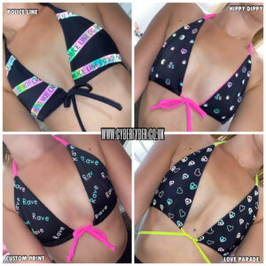 Reflective string bikini top - Customisable