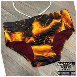 Premade - trunks orange lightning - M